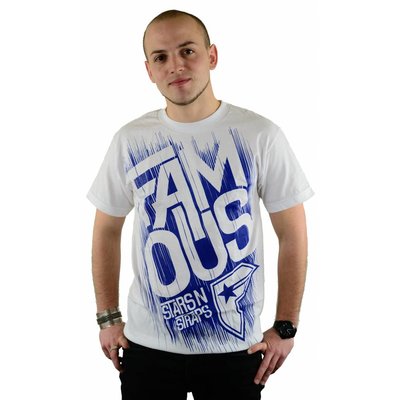 Famous Stars and Straps Run off T-Shirt White