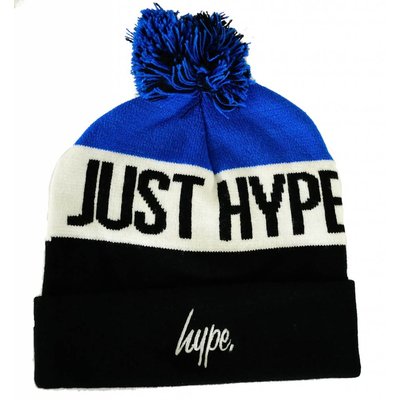 Hype Just Hype Stripe Pom Beanie Navy/Multi