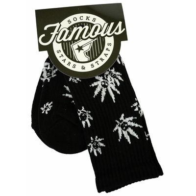 Famous Stars and Straps Fam Grown Socks Black/White