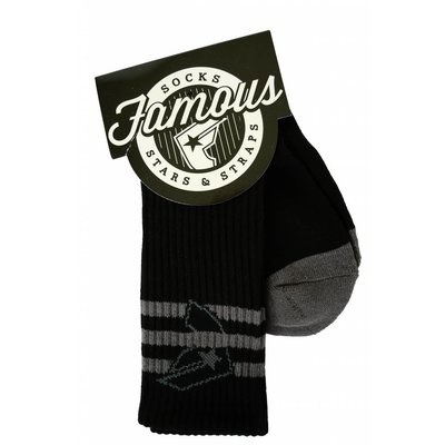 Famous Stars and Straps Strapped Socks Black/Charcoal