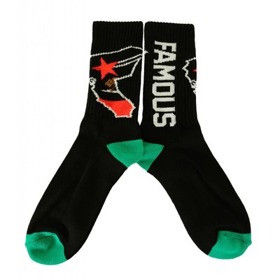Famous Stars and Straps West Coastin Socks Black O/S