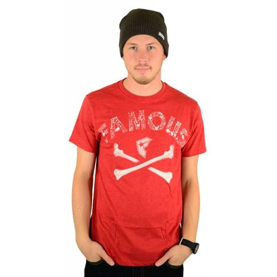 Famous Stars and Straps Guilty Bones Premium T-Shirt Red / Heather