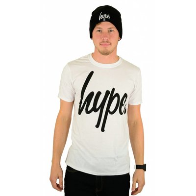 Hype Script T-Shirt White/Black