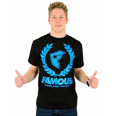 Famous Stars and Straps Wreath Boh T-Shirt Black/Turquoise