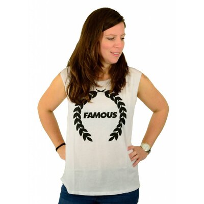 Famous Stars and Straps Turnt Wreath Muskel T-Shirt White
