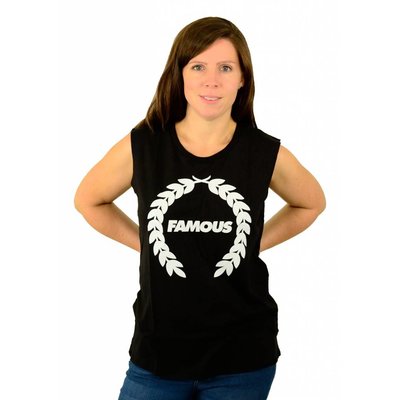 Famous Stars and Straps Turnt Wreath Muskel T-Shirt Black