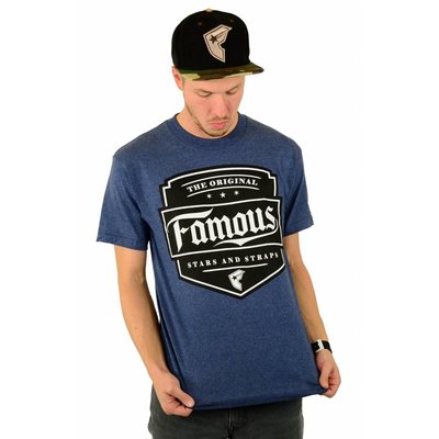 Famous Stars and Straps Top Notch T-Shirt Denim Heather