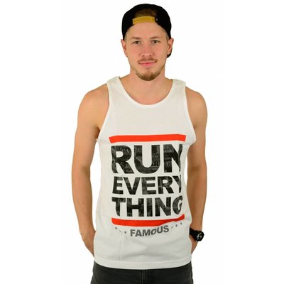 Famous Stars and Straps Run Everything Tank Top White