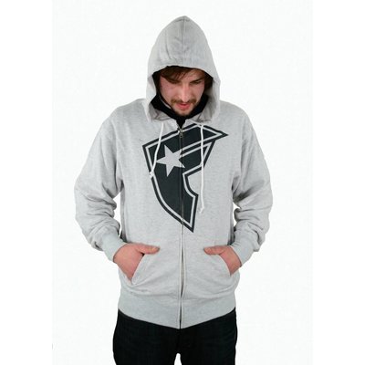 Famous Stars and Straps OG Boh Zip Hood Heather/Grey