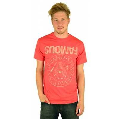 Famous Stars and Straps Influx T-Shirt Red Heather