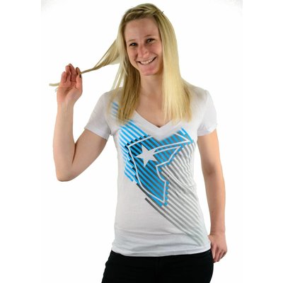 Famous Stars and Straps Comet V-Neck T-Shirt White