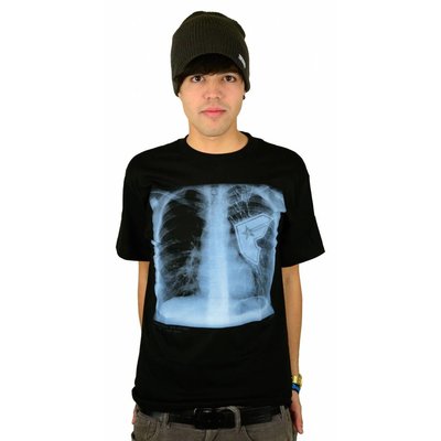 Famous Stars and Straps Chest Xray T-Shirt Black