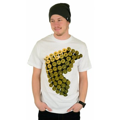 Famous Stars and Straps Busting Caps T-Shirt White
