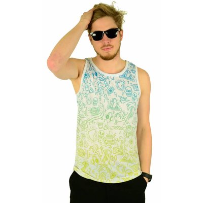Famous Stars and Straps Beach Daze Tank Top White