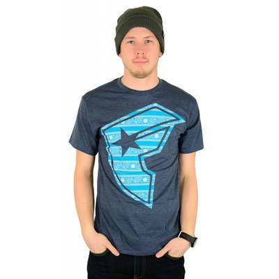 Famous Stars and Straps Bars Boh Premium T-Shirt Navy