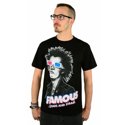 Famous Stars and Straps 3D Spike T-Shirt Black