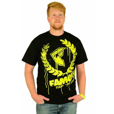 Famous Stars and Straps Breakdown T-Shirt Black/Yellow