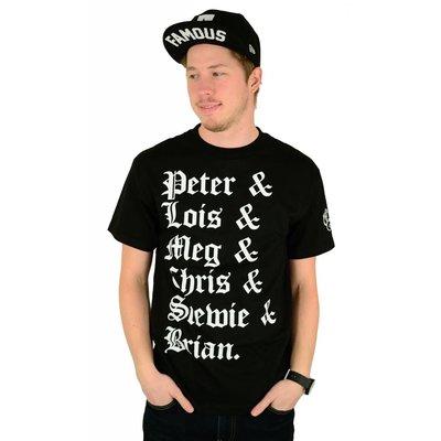 Famous Stars and Straps X Family Guy And Then T-Shirt Black