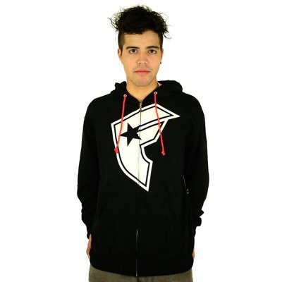 Famous Stars and Straps OG Boh Zip Hoodie Black/White
