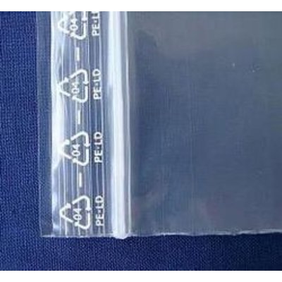 LDPE-Druckverschlußbeutel, Format: 160 x 220 mm (B x H bis zum Verschluß), 50 my Stärke, transparent, unbedruckt