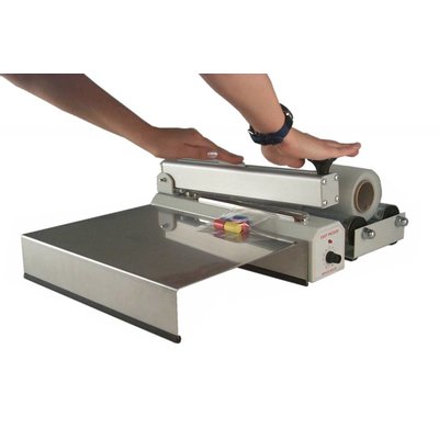 Folienabroller 200 mm zum Auflegen der Folie auf 2 Tragrollen