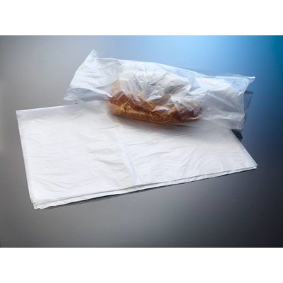 HDPE-Flachbeutel, milchig-transparent, Format: 400 x 600 mm (B x H), 20 my Stärke, unbedruckt, lose