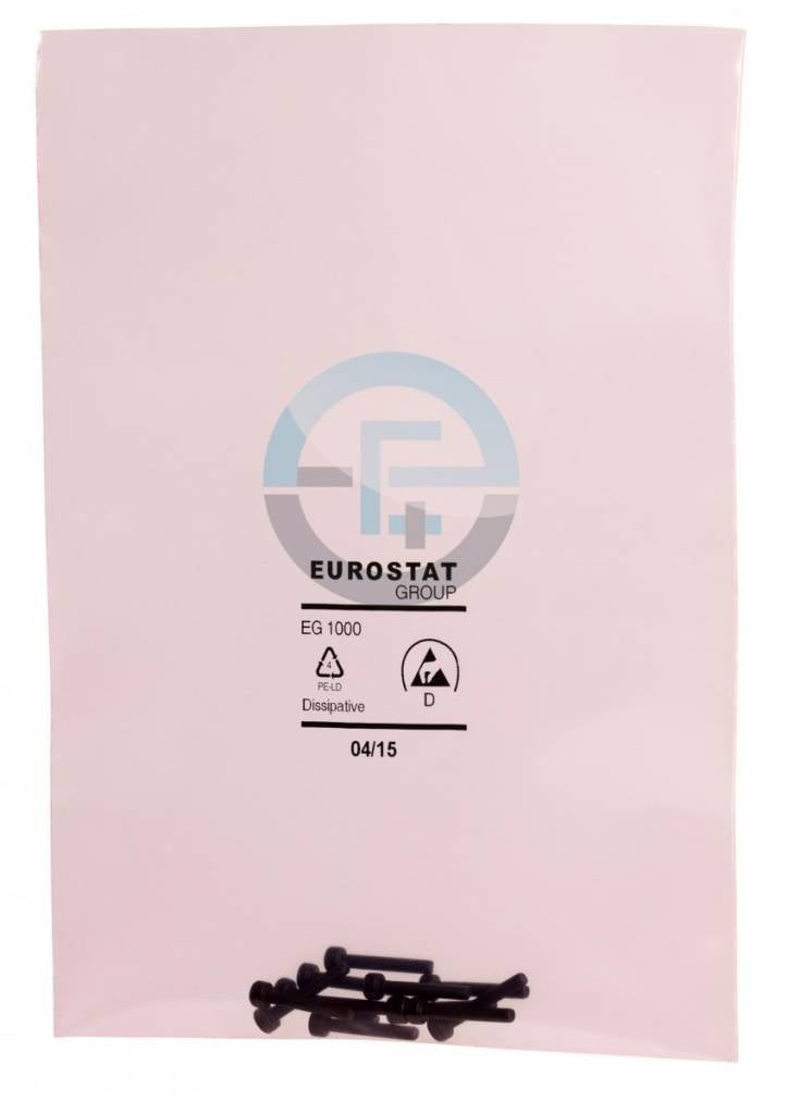 Antistatik Flachbeutel rosa-transparent