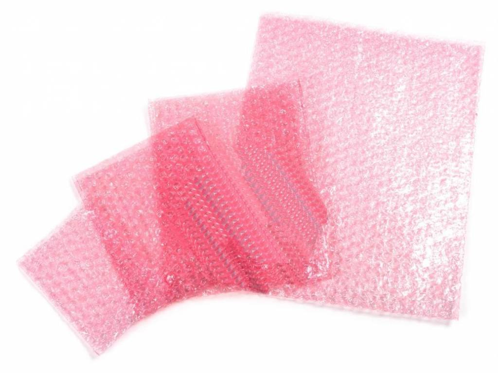 Antistatik Luftpolsterbeutel rosa-transparent