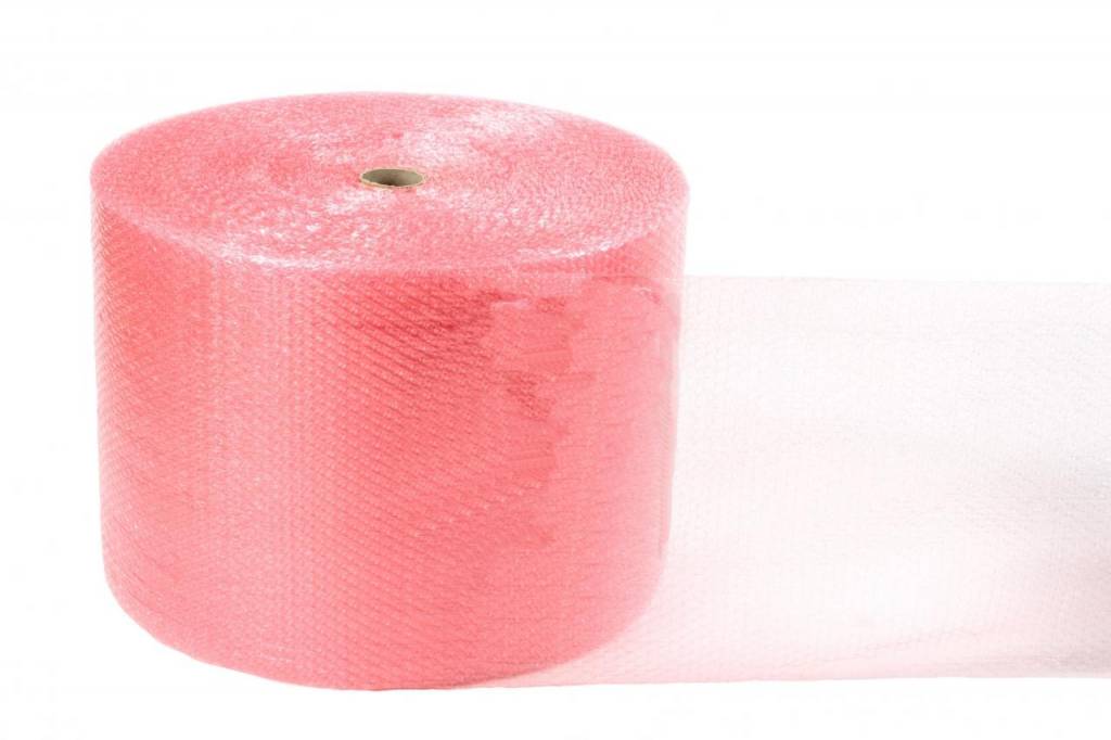 Antistatik Luftpolsterfolie rosa-transparent