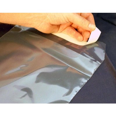 LDPE-Adhäsionsverschlußbeutel, Format: 250 x 350 + 50 mm (B x H + Klappe) = DIN C4, 50 my Stärke,transparent, unbedruckt - AUSVERKAUF