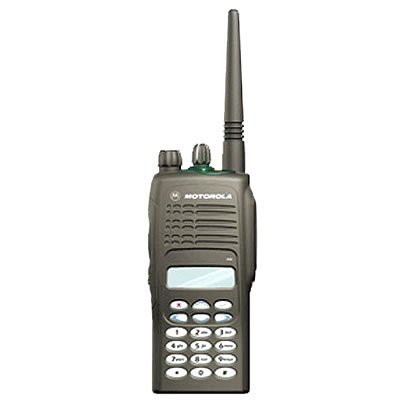 Motorola GP380 professionele portofoon (VHF/UHF) met LCD-display en volledig toetsenveld