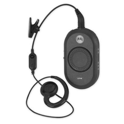 Motorola CLP446 vergunningsvrije portofoon met oortje en lader