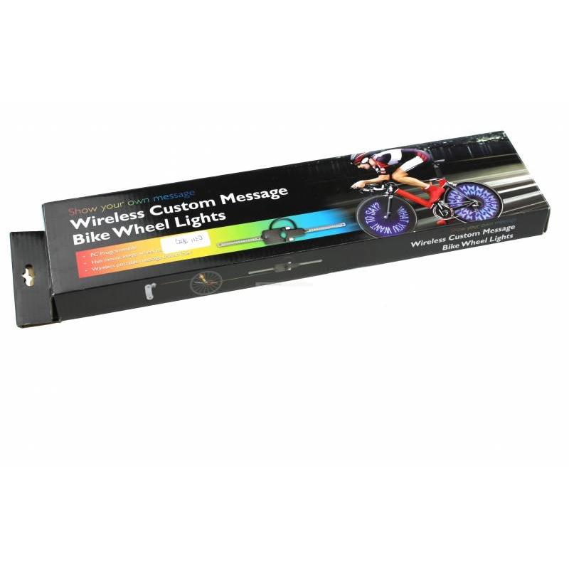 Wielverlichting voor de fiets met tekst I Cheaptech - Home Wielverlichting voor de fiets met tekst I Cheaptech - Home