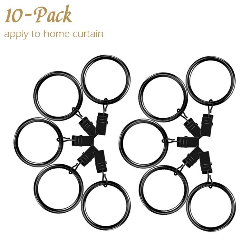 ABEDOE 10 stks Gordijn Clips Ringen Gordijn Haken Metalen Draperie ... ABEDOE 10 stks Gordijn Clips Ringen Gordijn Haken Metalen Draperie ...