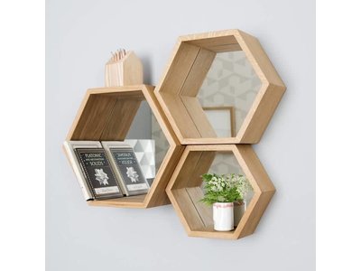 Madrid - spiegel collage (hexagon)