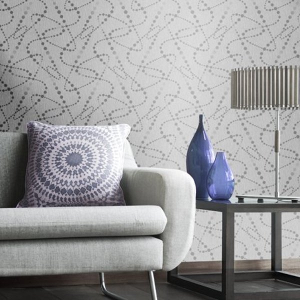 Dutch Wallcoverings San Priamo dots grijs - De Behangwinkelier Dutch Wallcoverings San Priamo dots grijs - De Behangwinkelier