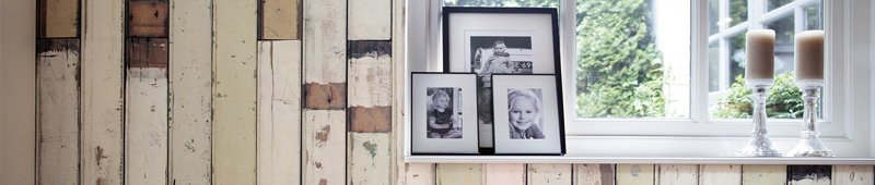 Sloophout behang. Het brengt je in een wereld van de nostalgie.