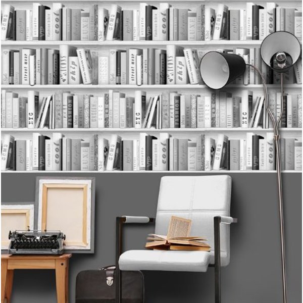 Freestyle Boekenkast - grijs/roze - De Behangwinkelier Freestyle Boekenkast - grijs/roze - De Behangwinkelier