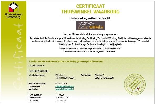 Thuiswinkel Keurmerk