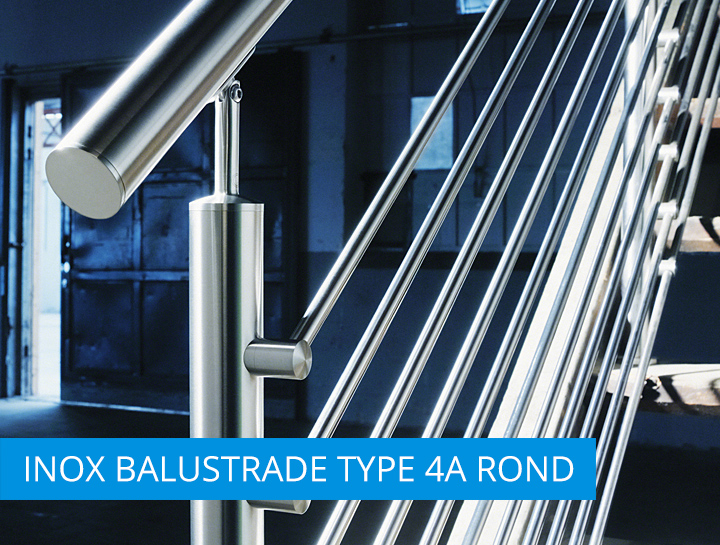 INOX balustrade type4A INOX balustrade type2A
