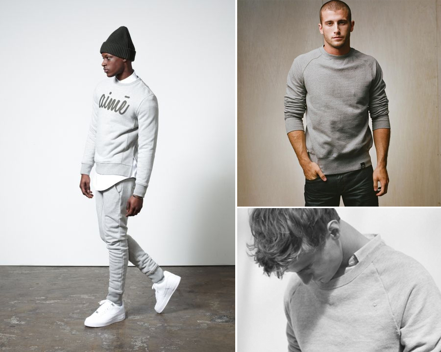 grijze sweater