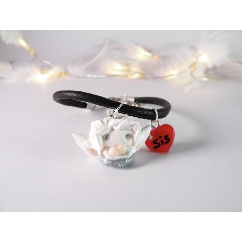 Cute Clay SAF "Engel und Herz" - Armband Cute Clay SAF "Engel und Herz" - Armband