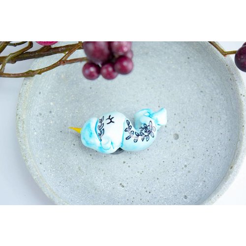 Cute Clay "Blue sleepy Unicorn" - Magnet Cute Clay "Blue sleepy Unicorn" - Magnet