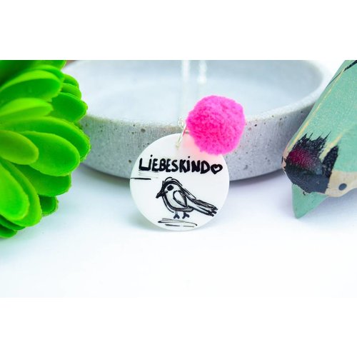 Cute Clay "Liebeskind" - Spruch-Kette Cute Clay "Liebeskind" - Spruch-Kette
