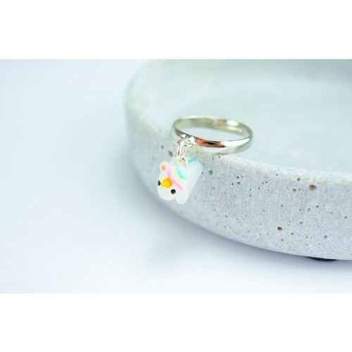 Cute Clay "Hanging around unicorn" - Ring Cute Clay "Hanging around unicorn" - Ring