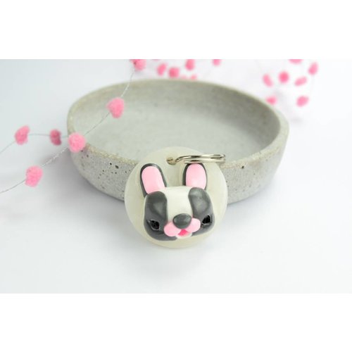Cute Clay "Frenchie" - Schlüsselanhänger Cute Clay "Frenchie" - Schlüsselanhänger