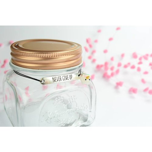 Cute Clay "Never give up" - Armband Cute Clay "Never give up" - Armband