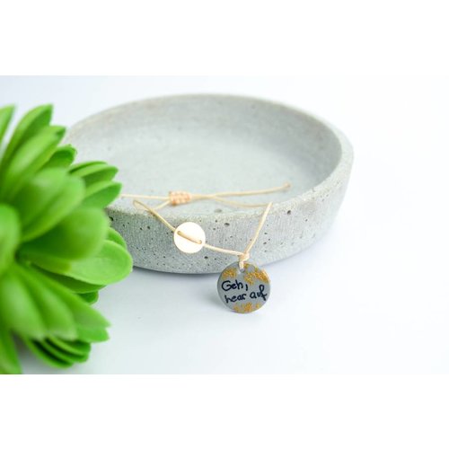 Cute Clay "Geh hear auf" - Spruch-Armband Cute Clay "Geh hear auf" - Spruch-Armband