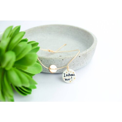 Cute Clay "I schau nur!" - Spruch-Armband Cute Clay "I schau nur!" - Spruch-Armband