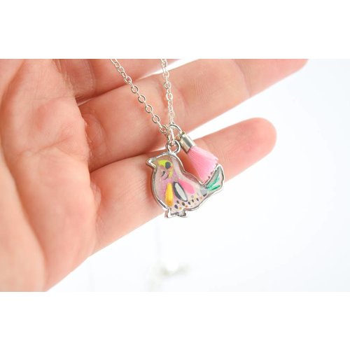 Cute Clay "Boho Bird" - Vogel-Kette Cute Clay "Boho Bird" - Vogel-Kette